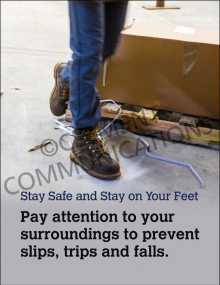 Slips, Trips, Falls – Stay On Your Feet - Poster