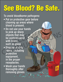Bloodborne Pathogens – Clean Up – Poster