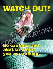Outdoor Safety - Watch Out - Poster