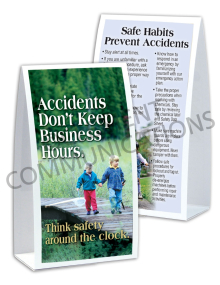 Accident Prevention - 24/7 - Table-top Tent Cards