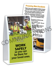 Accident Prevention - PPE - Table-top Tent Cards