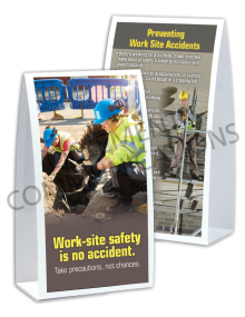 Accident Prevention - Work Site - Table-top Tent Cards