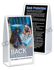 Back Safety – Basics – Table-top Tent Cards