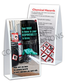 Chemical HazCom – Right To Know – Table-top Tent Cards