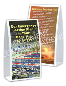 Emergency Preparedness – EAP – Table-top Tent Cards
