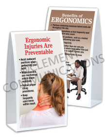 Ergonomics – Injuries – Table-top Tent Cards