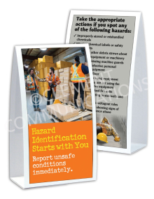 Hazard Identification - Starts With You - Table-top Tent Cards