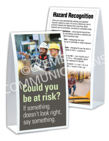 Hazard Identification - Risk - Table-top Tent Cards