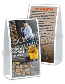 Housekeeping - Pitch In - Table-top Tent Cards