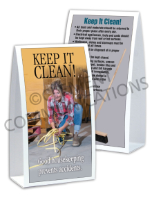 Housekeeping - Keep It Clean Table-top Tent Cards