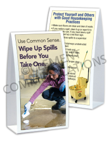 Housekeeping – Use Common Sense - Table-top Tent Cards