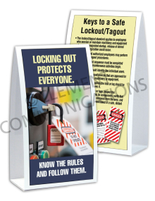 Lockout/Tagout - Protect - Table-top Tent Cards