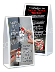 Lockout/Tagout - Respect - Table-top Tent Cards