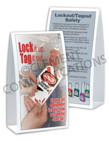 Lockout/Tagout – Lock it up - Table-top Tent Cards