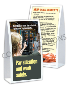 Near Miss - Big Accidents - Table-top Tent Cards