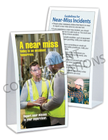 Near Miss - Today - Table-top Tent Cards