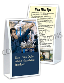 Near Miss - Silence - Table-top Tent Cards