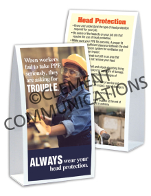 PPE - Head Protection - Table-top Tent Cards