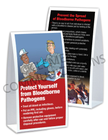 Bloodborne Pathogens – Hand – Table-top Tent Cards
