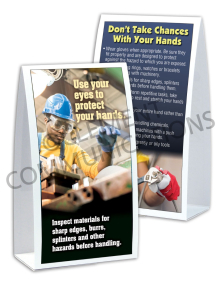 Hand Protection - Inspect Table-top Tent Cards