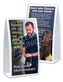 Hand Protection - Gloves Table-top Tent Cards