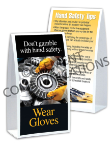 Hand Protection - Gears Table-top Tent Cards
