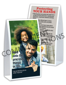 Hand Protection - Precious Table-top Tent Cards
