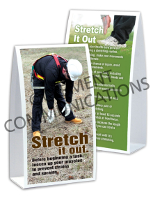 Health - Stretching - Table-top Tent Cards