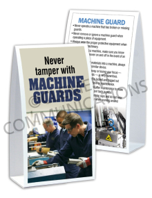 Machine Guards - Don't Tamper - Table-top Tent Cards