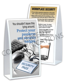 Security – Badges – Table-top Tent Cards 