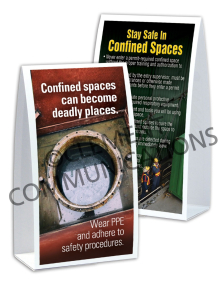 Confined Spaces – Deadly Places – Table-top Tent Cards