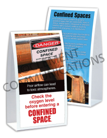 Confined Spaces – Oxygen – Table-top Tent Cards