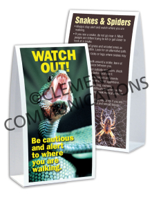 Outdoor Safety - Watch Out - Table-top Tent Cards