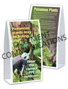 Outdoor Safety - Poisonous Plants - Table-top Tent Cards