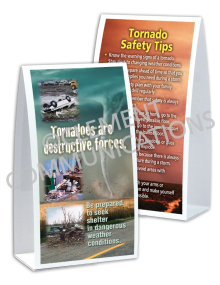 Tornado Safety - Destructive - Table-top Tent Cards 