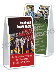 Tool Safety - Dangerous - Table-top Tent Cards 