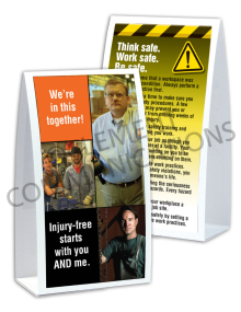Injury Free Culture – We’re In This Together - Table-top Tent Cards