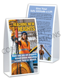 Cranes, Hoists and Derricks – Heights – Table Top Tent Cards