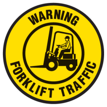 Floor Safety Signs - Warning Forklift Traffic