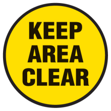 Floor Safety Signs - Keep Area Clear