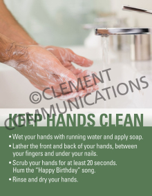 Keep Hands Clean Poster