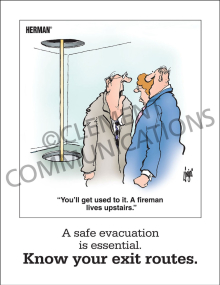 Fire Safety - Safe Evacuation Poster
