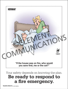 Fire Safety - Be Ready to Respond - Poster