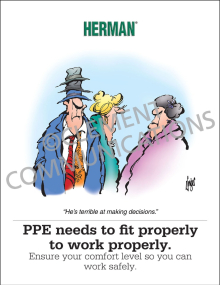 PPE - Fit Properly Poster
