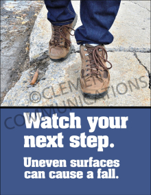 Slips, Trips, Falls - Watch Your Step Poster