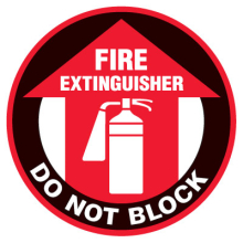 Floor Safety Signs - Fire Extinguisher Do Not Block