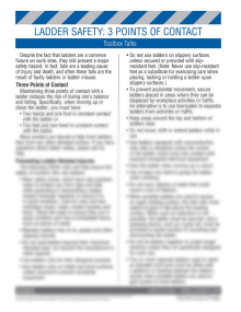 Ladders Safety - 3 Points Of Contact