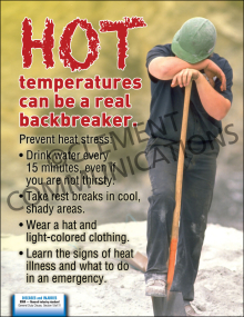 Hot Temperatures Can Be A Real Backbreaker Poster