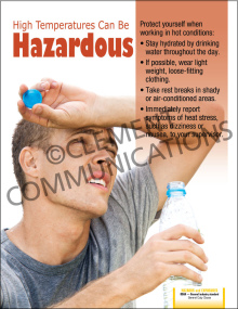 High Temperatures Can Be Hazardous Poster