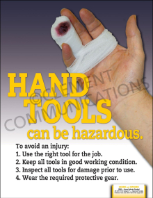 Hand Tools-Hazardous Poster